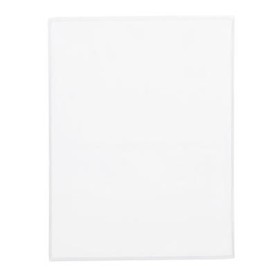 Risch 100 5.5X14 Single Pocket Vinyl Menu Cover, 5 1/2"W x 14"H, Clear, Case of 48