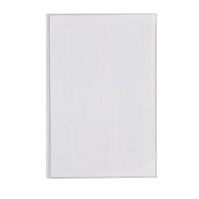 Risch 300 5.5X8.5 Triple Pocket Vinyl Menu Cover, 5 1/2"W x 8 1/2"H, Clear