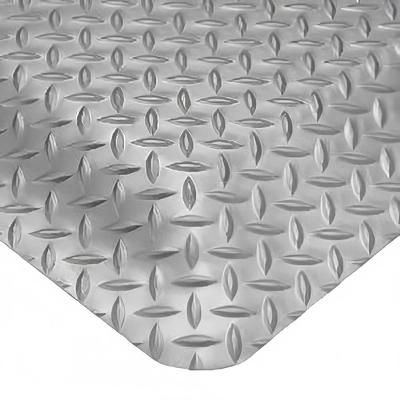 Cactus Mat 1054M-35 GRY Cushion Diamond-Dekplate - 3' x 5', Vinyl, Gray