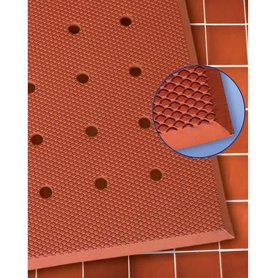 Cactus Mat 5000-R35 VIP Red Cloud Anti Fatigue Mat - 3' x 5', Rubber, Red, Grease-Proof, 3/4" Thick