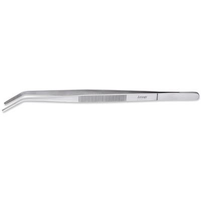 Louis Tellier 504883501 16" Offset Barbecue Tweezers - Stainless Steel