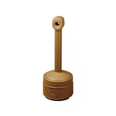 Justrite 26806T 1 gal Cease-Fire Cigarette Butt Receptacle - 30"H, Polyethylene, Terra Cotta, 1 Gallon, Orange
