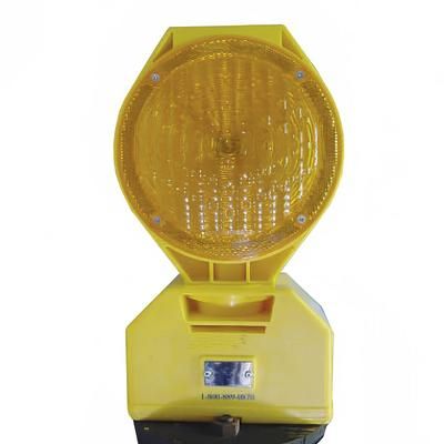 Accuform Signs FBL639 7" Solar Powered Barricade Lights - Plastic, Yellow, 7" Polycarbonate Lens