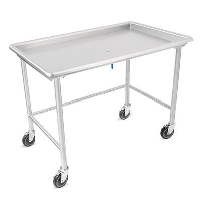 John Boos DST6-3061SBW-C-X Mobile Sorting Table w/ 3" Raised Edge - 60 7/8"W x 30 3/8"D, Stainless Steel