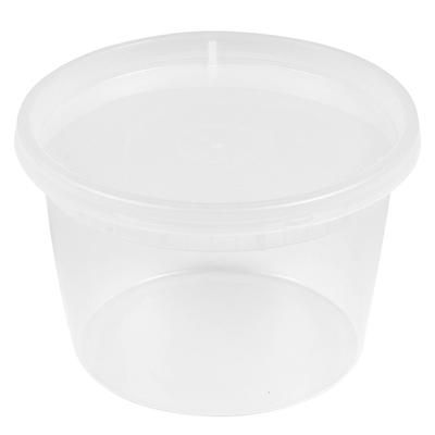 WNA TD40016R 16 oz Kari Out Deli Container w/Lid - Polypropylene, Clear, Translucent, Case of 240