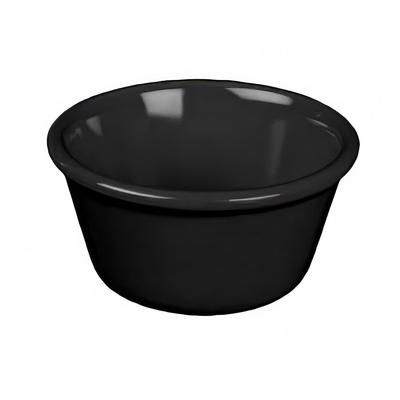 Thunder Group ML535BL1 1 3/4 oz Smooth Melamine Ramekin, Black