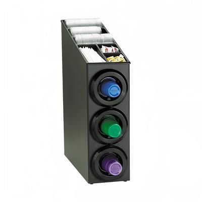 Dispense-Rite STL-SL-3BT Cup Dispenser, Cabinet, 9 Compartment, All Cup Types, Black