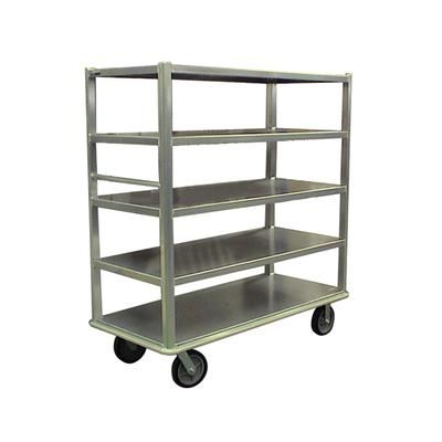 Carter-Hoffmann T546 Queen Mary Cart - 6 Levels, 3000 lb. Capacity, Aluminum, Marine Edges, Aluminum Construction, 8" Casters