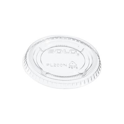 Dart PL200N Solo Lid for SoufflÃ©s Medium Portion Containers - Plastic, Clear