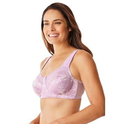 Plus Size Women's Exclusive Patented Side Wire Bra by Comfort Choice in Sunset Mauve Romantic Floral (Size 42 DDD)