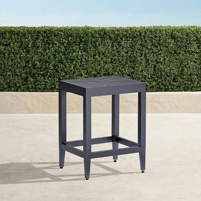 Westport Counter Stool in Jet Black Aluminum - Frontgate