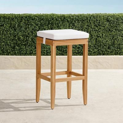 Westport Dining Replacement Cushions - Bar/Counter Stool, Individual Cushion, Standard, Resort Stripe Black - Frontgate