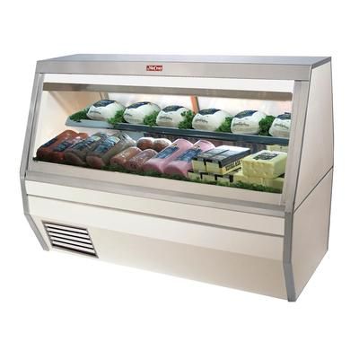 Howard-McCray SC-CDS35-6-LED 71" Full Service Deli Case w/ Straight Glass - 2 Levels, 115v, White