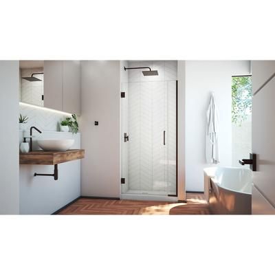 Dreamline DreamLine Unidoor Plus 34 1/2 - 35 inch W x 72 inch H Frameless Hinged Shower Door in Oil Rubbed Bronze SHDR-243457210-06