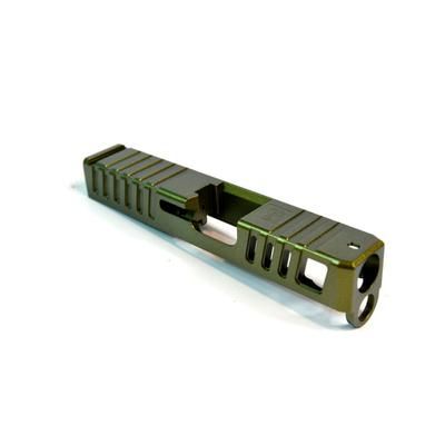 Gun Cuts Juggernaut Slide for Glock 26 Optic Cut Leprechaun Gold GC-G26-JUG-LGO-RMR