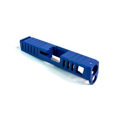 Gun Cuts Juggernaut Slide for Glock 26 No Optic Cut NRA Blue GC-G26-JUG-NBL-NO