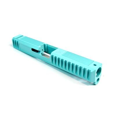 Gun Cuts Bulldog Slide for Glock 17 Optic Cut Robbins Egg Blue GC-G17-BUL-REB-RMR