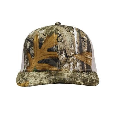 The Game GB452C Everyday Camo Trucker Cap in Realtree Edge/Stone size Adjustable | 65/35 cotton/polyester