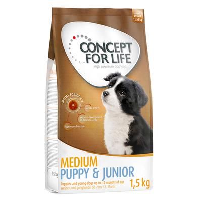 1.5kg Medium Junior Concept for Life Dry Dog Food