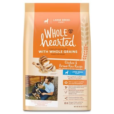 Whole Grains Large Breed Puppy Chicken Dry Dog Food, 30 lbs.