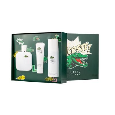 Lacoste L.12.12 Blanc 3 Pcs Gift Set From Lacoste For Men Standard Eau De Toilette for Men