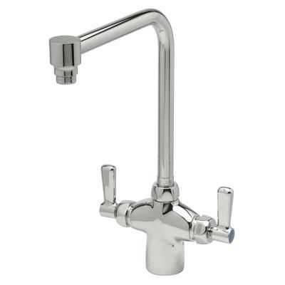 Zurn Industries Z826S1-XL Deck Mount Laboratory Faucet w/ 2.2 gpm Aerator - 8" Bent-Riser Spout, Chrome