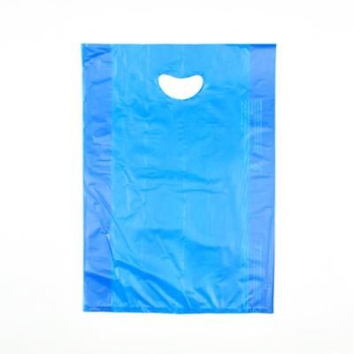 LK Packaging CH21BE Merchandise Bag w/ Handle - 13" x 21", 0.7 mil HDPE, Blue