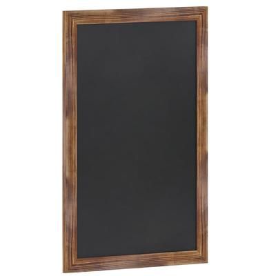 Flash Furniture HGWA-3GD-CRE8-791315-GG Wall Mount Chalkboard Sign - 24"W x 36"H, Pine Wood Frame, Brown