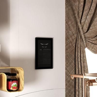 Flash Furniture HGWA-GDIS-CRE8-862315-GG Wall Mount Chalkboard Sign - 11"W x 17"H, Pine Wood Frame, Black, Black Pine Wood Frame