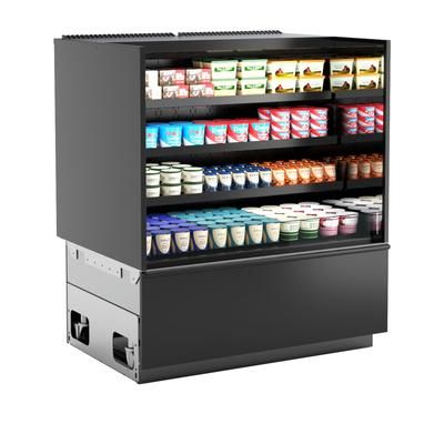 Structural Concepts NM4855RSSV 47 3/4" Blend Vertical Open Air Cooler w/ 4 Levels, 208-240v, Black