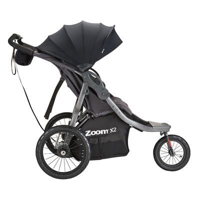 Joovy Zoom X2 Lightweight Jogging Side by Side Double Stroller - Forged Iron