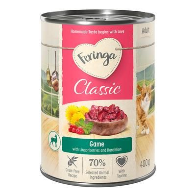 24x400g Game Classic Meat Menu Feringa Wet Cat Food
