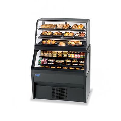 Federal CD3628SS/RSS3SC 36" Vertical Open Air Cooler w/ 6 Levels, 120v, Black