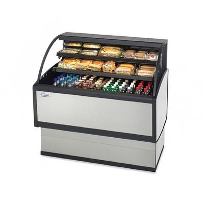 Federal LPRSS4 48" Horizontal Open Air Cooler w/ 3 Levels, 120v, Black