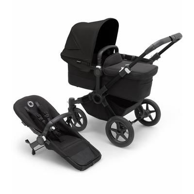 Bugaboo Donkey 5 Mono Complete Single-to-Double Stroller - Black / Midnight Black / Midnight Black