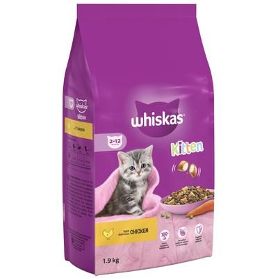 1.9kg Kitten with Chicken Whiskas Dry Cat Food