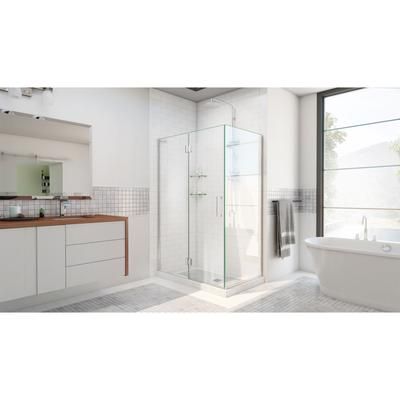 Dreamline DreamLine Unidoor-X 35 3/8 inch W x 30 inch D x 72 inch H Frameless Hinged Shower Enclosure in Chrome E12930-01