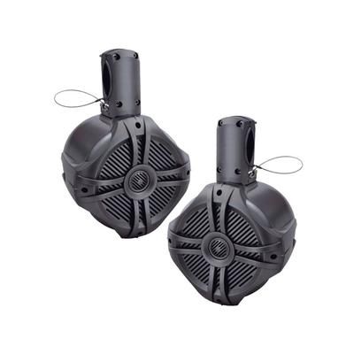 Power Acoustik Marine 8in Wake Tower Speaker - Pair Titanium MWT-80T