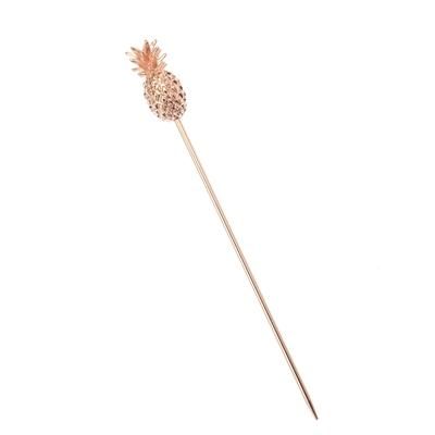 Barfly M37181CP 4 3/8" Cocktail Pick w/ Pineapple Top, Copper, Pack of 12