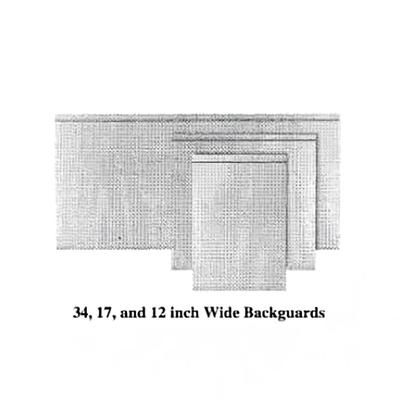 Garland M46DDBG Master Series Backguard/Flue Riser, 34"H x 46"W, Stainless Steel