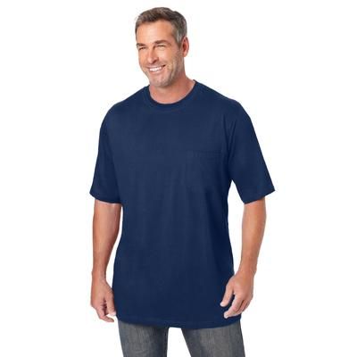 Men's Big & Tall The Ultra-Light Comfort Tee by KingSize in Navy (Size 3XL)
