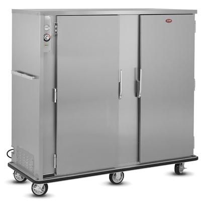 FWE A-180-2-XL 180 Plate Heated Meal Delivery Cart, 120v, 6" Casters, Silver