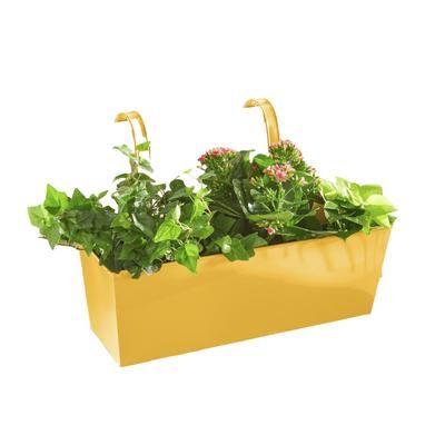 Rectangular Hanging Planter by BrylaneHome in Lemon
