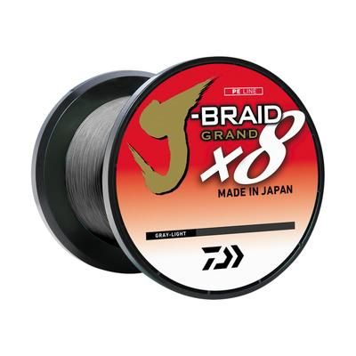 Daiwa J-Braid x8 Grand Braid Line w/Bulk Spool 3000yds 100lb Gray Light JBGD8U100-3000GL