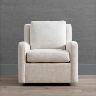 Geneva Swivel Chair - Linen Serene - Frontgate