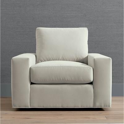 Edessa Swivel Chair - Grey Ember - Frontgate