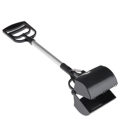Long-Handled Poop Grabber Scoop 60x13cm Black