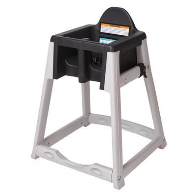 Koala Kare KB977-02 27" Plastic High Chair/Infant Seat Cradle w/ Waist Strap, Gray/Black