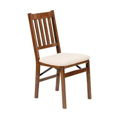 Arts And Craft Wood Folding Chairs, Set Of 2 by Stakmore in Fruitwood