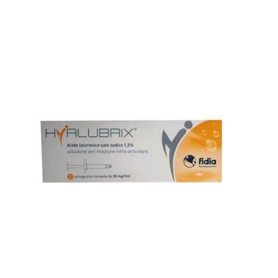 Siringa Intra Articolare Hyalubrix Acido Ialuronico 1,5% 30 Mg 2 Ml No Eto